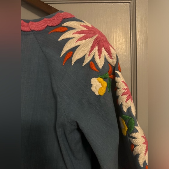 Frances Valentine Floral Embroidered Caftan - Picture 3 of 7